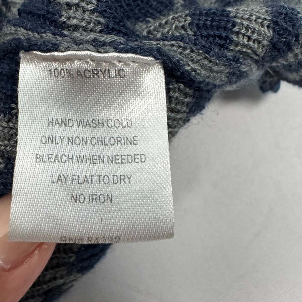 Sisters Navy & Gray Geometric Open Cardigan Sweater Women's S - Picture 5 of 6